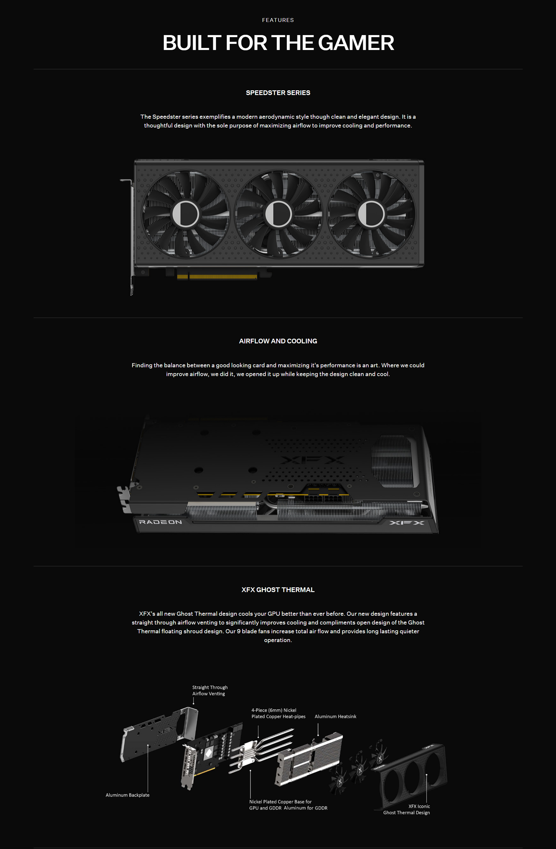 A large marketing image providing additional information about the product XFX Radeon RX 7600 XT Speedster SWFT 210 16GB GDDR6 - Additional alt info not provided